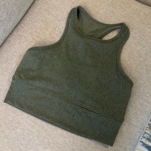 Strut this green sports bra